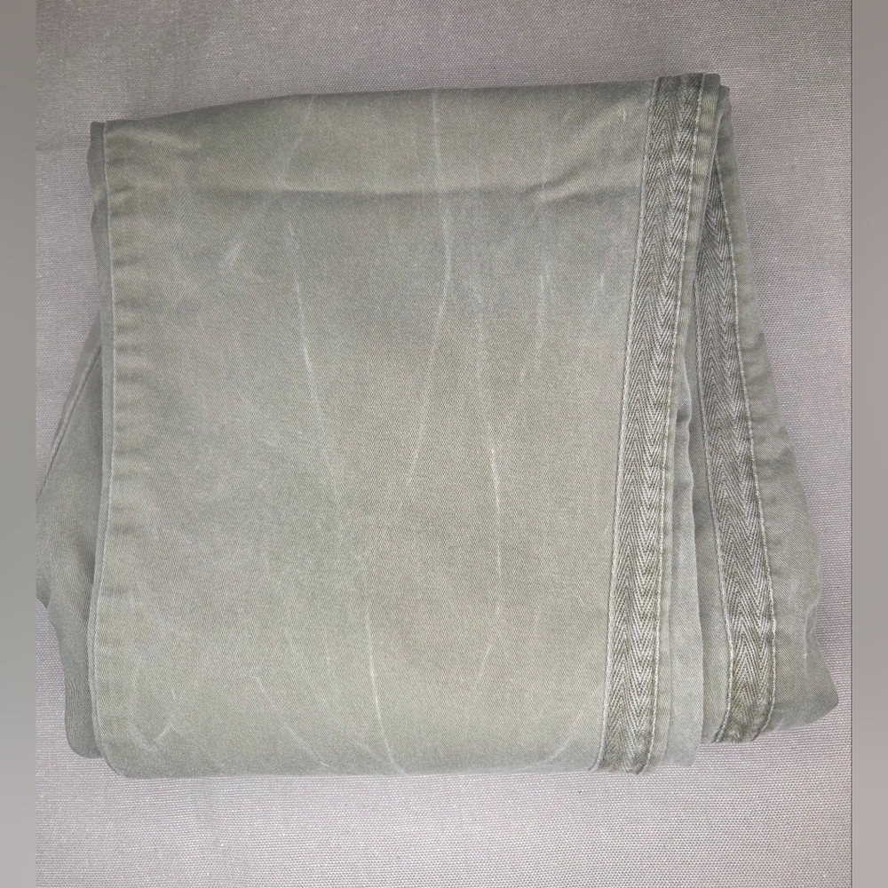 NWOT Gap Girlfriend Twill Stripe Chinos - Olive - Size 6 - Picture 4 of 5